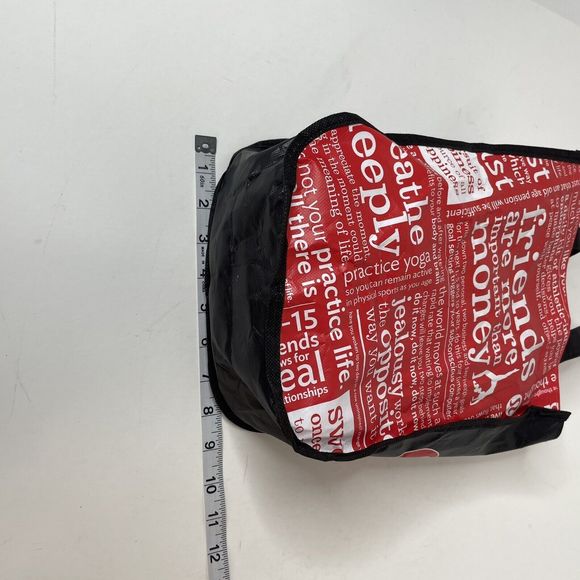 Lululemon Tote Bag, Red/black, Small, ~11”x9”x4”, Reusable Shopping Bag - Picture 8 of 9